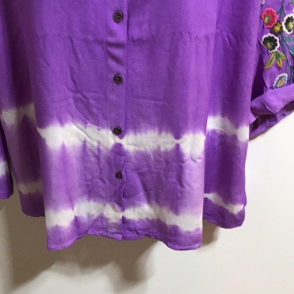 OSO Casuals Flowered Top - NWT 1X - Picture 6 of 8